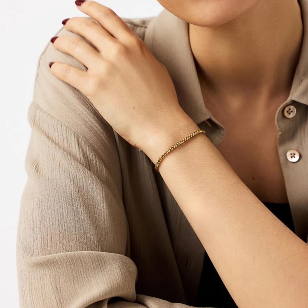 Ana Luisa Easton Mini Bracelet | 14K Gold on Stainless Steel